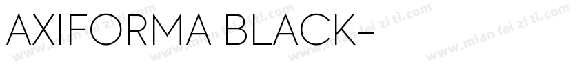 AXIFORMA BLACK字体转换